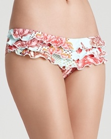 This bikini's floral print pays homage to Ondademar's vibrant South American roots. This bikini's floral print pays homage to Ondademar's vibrant South American roots.