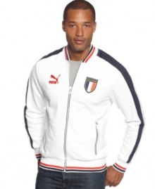 Loud and proud. Show your support in style with this track jacket from Puma. Loud and proud. Show your support in style with this track jacket from Puma.