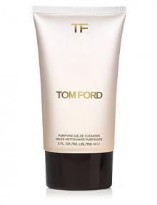 Tom Ford believes a truly beautiful face begins with energized, radiant skin. This water-activated foaming gel cleanser uses the exclusive Tom Ford Purifying Complex to naturally clean and detoxify skin of makeup and dulling and damaging impurities, including environmental toxins. The result is a luminous face that is noticeably soft and energized.
