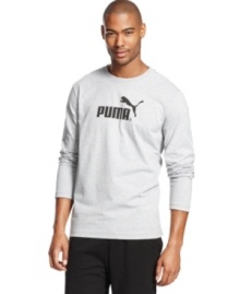 Whether you're lounging around or getting things done, you'll stay comfortable in this sporty shirt from Puma.