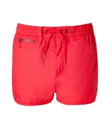With their sporty styling and stylish shorter length, Marc by Marc Jacobs nylon shorts are a cool choice for working out or poolside lounging - Elasticized drawstring waistline, side and zippered slit pockets, back patch pockets, integrated mesh lining - Slim fit, shorter length - Wear with a graphic tee and retro-style sneakers With their sporty styling and stylish shorter length, Marc by Marc Jacobs nylon shorts are a cool choice for working out or poolside lounging - Elasticized drawstring waistline, side and zippered slit pockets, back patch pockets, integrated mesh lining - Slim fit, shorter length - Wear with a graphic tee and retro-style sneakers