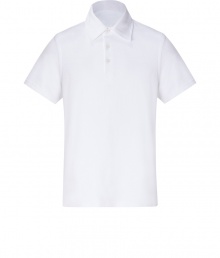 Cozy up to cruisewear in Vilebrequins ultra-soft terry cloth polo, the perfect pairing partner for post-swim style - Classic collar, short sleeves, partial button placket, side slits - Slim fit - Wear with swim trunks, or linen pants and sandals