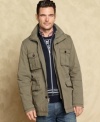 Terrific looking and classic styled field jacket by Tommy Hilfiger. Perfect to wear when its windy and cold.