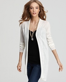 Quotation Sweater - Duster Open Light Cardigan Quotation Sweater - Duster Open Light Cardigan