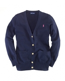 An essential cardigan is rendered in a soft, flat knit for a luxuriously lightweight feel and is crafted with a V-neckline and long, slouchy silhouette for a stylish look. An essential cardigan is rendered in a soft, flat knit for a luxuriously lightweight feel and is crafted with a V-neckline and long, slouchy silhouette for a stylish look.