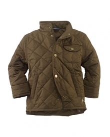 This diamond-quilted microfiber bomber jacket is an updated classic made for timeless durability and style. This diamond-quilted microfiber bomber jacket is an updated classic made for timeless durability and style.