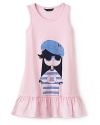 Sweet and sassy, Miss Marc prepares to set sail on this soft cotton dress for a casual cool, wear-it-anytime look.