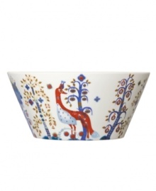 Work some magic at the table with the Taika serving bowl from Iittala. Modern porcelain illustrated with a folksy nature scene promises memorable entertaining and effortless everyday meals. Work some magic at the table with the Taika serving bowl from Iittala. Modern porcelain illustrated with a folksy nature scene promises memorable entertaining and effortless everyday meals.