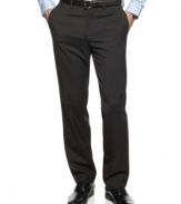 With a subtle check pattern, these Tasso Elba pants instantly set themselves apart in your on-the-clock rotation.