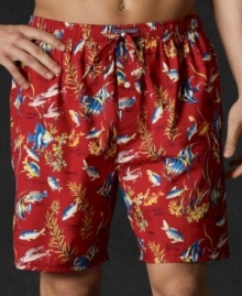 Lounge in luxurious comfort and style with these cotton-knit pajama shorts from Ralph Lauren. Lounge in luxurious comfort and style with these cotton-knit pajama shorts from Ralph Lauren.