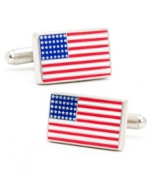 Put a little patriotism in your daily routine when you sport the grand old flag at your cuffs.