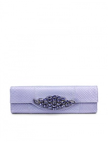 THE LOOKElegant rectangular evening clutchJeweled contour flap with magnetic closureTuck-away shoulder chain, 15 dropTHE FIT10W X 3½W X 1DTHE MATERIALPythonMetallic leather liningORIGINMade in USA THE LOOKElegant rectangular evening clutchJeweled contour flap with magnetic closureTuck-away shoulder chain, 15 dropTHE FIT10W X 3½W X 1DTHE MATERIALPythonMetallic leather liningORIGINMade in USA