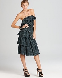 Rebecca Taylor Dress - Jaguar Strapless Tiered Rebecca Taylor Dress - Jaguar Strapless Tiered