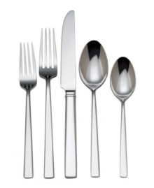 Combining clean lines and a mirror finish in premium stainless steel, the Cole flatware set from Reed & Barton streamlines tables of twelve with easy sophistication. Combining clean lines and a mirror finish in premium stainless steel, the Cole flatware set from Reed & Barton streamlines tables of twelve with easy sophistication.
