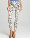 Imbued with a graphic leaf print, these Paige Denim skinny jeans punctuate every look with earthy chic.