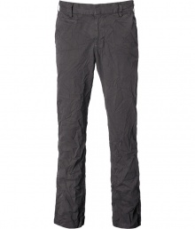 The perfect jeans alternative, these crinkle-detailed chinos from Save Khaki bring new-season style to your casual staples - Flat front, belt loops, off-seam pockets, back welt pockets, all-over crinkle detailing - Pair with a retro-inspired tee, a blazer, and trainers The perfect jeans alternative, these crinkle-detailed chinos from Save Khaki bring new-season style to your casual staples - Flat front, belt loops, off-seam pockets, back welt pockets, all-over crinkle detailing - Pair with a retro-inspired tee, a blazer, and trainers