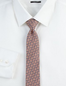 A delicate color palette enhances this wardrobe essential, woven in fine silk, making in the perfect completion to your tailored look.SilkDry cleanMade in USA A delicate color palette enhances this wardrobe essential, woven in fine silk, making in the perfect completion to your tailored look.SilkDry cleanMade in USA