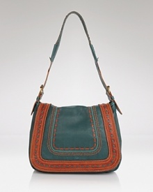 Opt for an artisan approach to accessorizing with this leather bag from Isabella Fiore, boasting a shoulder-right shape and free-spirited look. It's the perfect piece for giving your breezy summer looks a boho boost. Opt for an artisan approach to accessorizing with this leather bag from Isabella Fiore, boasting a shoulder-right shape and free-spirited look. It's the perfect piece for giving your breezy summer looks a boho boost.