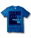 Ride the wave. This casual tee from Quiksilver brings your surf style to the streets.