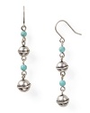 Lauren Ralph Lauren crafts the perfect Southwestern-inspired accent with this pair of drop earrings, accented by silver and turquoise beads.