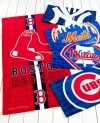 Cheer on your favorite Major League Baseball team from the beach or by the pool with these spirited beach towels. Each cotton towel features the team name and logo.