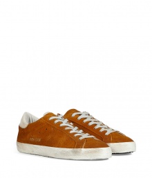 Luxe with a retro edge, these sneakers from Golden Goose will kick your style into high gear - Round toe, lace-up style, perforated side star detail, rubber sole - Pair with jeans or cargo pants, a tee, and a leather jacket Luxe with a retro edge, these sneakers from Golden Goose will kick your style into high gear - Round toe, lace-up style, perforated side star detail, rubber sole - Pair with jeans or cargo pants, a tee, and a leather jacket