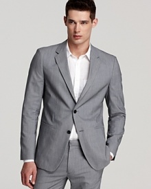 A sport coat adds polish to your look, and this blazer from Theory brings even more to the equation with refined materials and exceptional craftsmanship. A sport coat adds polish to your look, and this blazer from Theory brings even more to the equation with refined materials and exceptional craftsmanship.