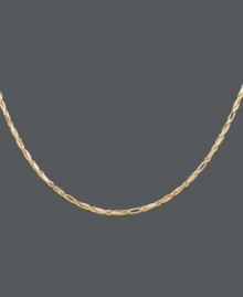 Perfect your look with simple accessories. This unique necklace features a diamond cut seamless rope design crafted in 14k gold. Approximate length: 20 inches. Perfect your look with simple accessories. This unique necklace features a diamond cut seamless rope design crafted in 14k gold. Approximate length: 20 inches.