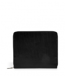 Inject subtle luxe to your daily essentials with this leather iPad case from Maison Martin Margiela - Textured leather, top zip-around closure, internal slit pockets, back zip pocket - Perfect for work, travel, or meetings Inject subtle luxe to your daily essentials with this leather iPad case from Maison Martin Margiela - Textured leather, top zip-around closure, internal slit pockets, back zip pocket - Perfect for work, travel, or meetings