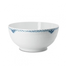 The beautiful lace borders encircling every items of the Princess dinnerware series are decorated with mussels, revealing a close relationship with the fluted services. Both the actual pieces and the hand-painted pattern of this distinctive collection were designed by Arnold Krog in the 1880, when he was artistic director of Royal Copenhagen Porcelain Manufactory. This series, however, was not actually produced for practically another hundred years in 1978. The beautiful lace borders encircling every items of the Princess dinnerware series are decorated with mussels, revealing a close relationship with the fluted services. Both the actual pieces and the hand-painted pattern of this distinctive collection were designed by Arnold Krog in the 1880, when he was artistic director of Royal Copenhagen Porcelain Manufactory. This series, however, was not actually produced for practically another hundred years in 1978.