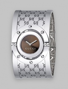 From the Twirl collection. In stainless steel with a sun-brushed dial and a signature bangle band. Ronda quartz 751 movement Water-resistant to 3ATM 23.5mm steel-polished case Unscratchable sapphire crystal Jewelry clasp Made in Switzerland