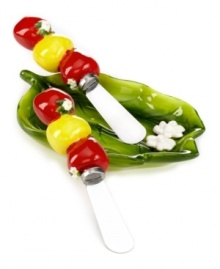 Take a bite out of Martha Stewart Collection's Apple collection with figural spreaders. Red and golden peels evoke fall's juiciest fruit from every corner of your kitchen. Take a bite out of Martha Stewart Collection's Apple collection with figural spreaders. Red and golden peels evoke fall's juiciest fruit from every corner of your kitchen.
