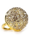 Shine on with Alexis Bittars, crystal encrusted sphere ring. Slip this cocktail stunner onto your digit and dial up the drama.