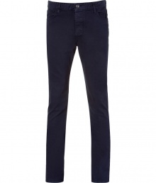 Super soft with just the right amount of stretch, Iros navy slim jeans are an essential four-season favorite - Four-pocket style, button closure, belt loops, slim fit - Pair with pullovers and favorite biker boots Super soft with just the right amount of stretch, Iros navy slim jeans are an essential four-season favorite - Four-pocket style, button closure, belt loops, slim fit - Pair with pullovers and favorite biker boots
