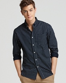 Saturdays Surf NYC Crosby Polka Dot Sport Shirt - Slim Fit Saturdays Surf NYC Crosby Polka Dot Sport Shirt - Slim Fit