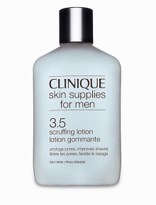 Gentle exfoliation for skins that are oily in the T-zone. Helps control oil buildup to maintain clearer skin. De-flakes skin's surface to smooth and soften. Ensures a closer, more comfortable shave. 6.7 oz. Gentle exfoliation for skins that are oily in the T-zone. Helps control oil buildup to maintain clearer skin. De-flakes skin's surface to smooth and soften. Ensures a closer, more comfortable shave. 6.7 oz.