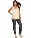 Layer your jackets and cardigans with Lucky Brand Jeans' lace plus size tank top-- it's a must-have for the season.