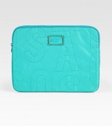 Signature stitched lettering defines this super-protective laptop case of smooth nylon. Zip-around closureFully lined13W X 10H X ¾DImportedPlease note: Laptop not included.