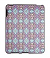 Stylish iPad case in fine synthetic material - cool multi color print - protects from scratches and dirt - fit with the model 3GS - cute, trendy, fancy - simply a great accessory - also great as a gift