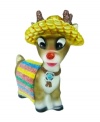 CasaQ introduces Rudolfo Christmas ornament. With a red nose and dressed in a blanket, straw hat and a turquoise bolo tie, he will become a humorous addition to your ornament collection.