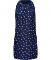 With a unique bird print and flattering halter-style neckline, Theorys silk dress is a chic choice for taking from the office to city cocktails - Round pleated halter-style neckline, sleeveless, hidden back zip - Loosely tailored fit - Wear with a boyfriend blazer, sheer stockings and heels