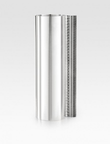 An elegant appointment in any room, beautifully crafted in silver by designer Peggy Huyn Kinh with a slim profile and decorative wings down the sides. From the Silver Story collection 8 H X 22½ diam. Silverplate Imported An elegant appointment in any room, beautifully crafted in silver by designer Peggy Huyn Kinh with a slim profile and decorative wings down the sides. From the Silver Story collection 8 H X 22½ diam. Silverplate Imported