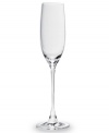 Propose a toast! Inspired by the vineyards of Tuscany, the classic shape of this fine glassware collection captures the pleasures of Italy's famous wine country. The simple, understated base of these glasses is designed to accentuate the richly colored, aromatic champagne filling the glass. The elegant shape of these graceful flutes makes your favorite champagne sparkle. Qualifies for Rebate