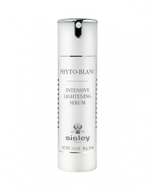 Created by Sisley research, Sisley Paris Phyto-Blanc Intensive Lightening Serum has been formulated to effectively combat the appearance of dark spots, reducing their intensity to gradually reveal the skins natural radiance. Your skin's left soft, supple and moisturized. Complexion is luminous and flawlessly even.Lightweight and fluid, this serum is instantly absorbed, leaving the skin soft and nourished. Its undetectable matte finish makes it the perfect addition to the Phyto-Blanc skincare routine. Created by Sisley research, Sisley Paris Phyto-Blanc Intensive Lightening Serum has been formulated to effectively combat the appearance of dark spots, reducing their intensity to gradually reveal the skins natural radiance. Your skin's left soft, supple and moisturized. Complexion is luminous and flawlessly even.Lightweight and fluid, this serum is instantly absorbed, leaving the skin soft and nourished. Its undetectable matte finish makes it the perfect addition to the Phyto-Blanc skincare routine.