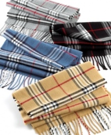Add some timeless polish to your favorite cold weather looks and accent your winter wardrobe with this timeless plaid tie from John Ashford. Add some timeless polish to your favorite cold weather looks and accent your winter wardrobe with this timeless plaid tie from John Ashford.