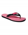 Candy-colored cuteness. Bold and comfy, the Kassia flip flops by Roxy are ready for a beach-filled summer.