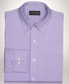 Symmetry makes a statement with this classically crisp Lauren Ralph Lauren dress shirt.