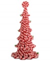 Landscape your Christmas village with the whimsical splendor of Byers' Choice candy cane trees, a fresh twist on tradition!