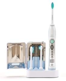 Go a step further toward better oral health and give yourself something to smile about! This breakthrough brush utilizes advanced technology for dentist clean results, while the sanitizer uses germicidal UV-C light to kill bacteria on your brush head, safeguarding you and your mouth against potentially harmful germs. Two-year warranty. Model RS930. Go a step further toward better oral health and give yourself something to smile about! This breakthrough brush utilizes advanced technology for dentist clean results, while the sanitizer uses germicidal UV-C light to kill bacteria on your brush head, safeguarding you and your mouth against potentially harmful germs. Two-year warranty. Model RS930.