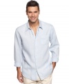 Casual style is a breeze with this shirt from Tommy Bahama.